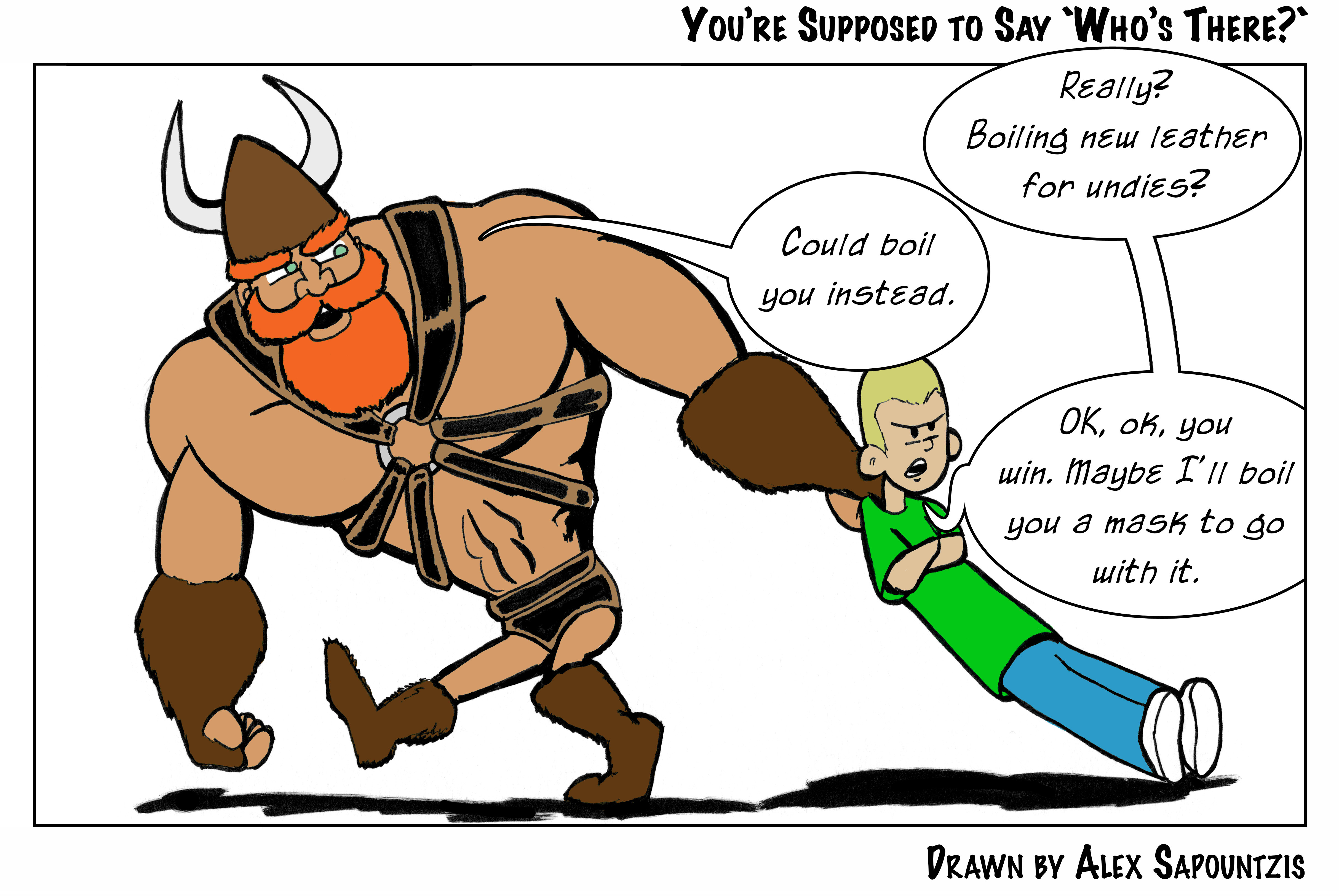 You're Supposed to say `Who's There` - Panel 3