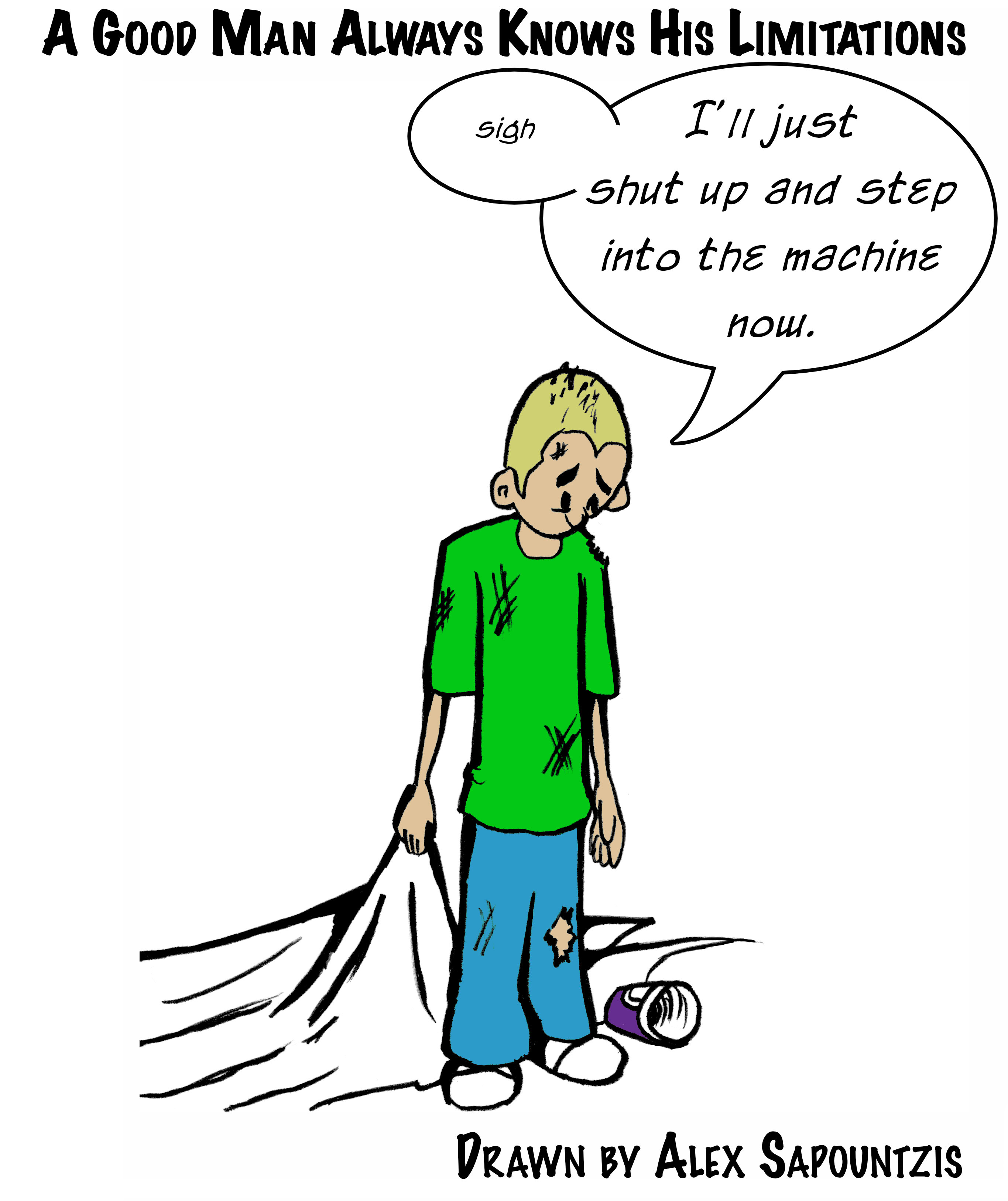 A good man always knows his limitations - Panel 4