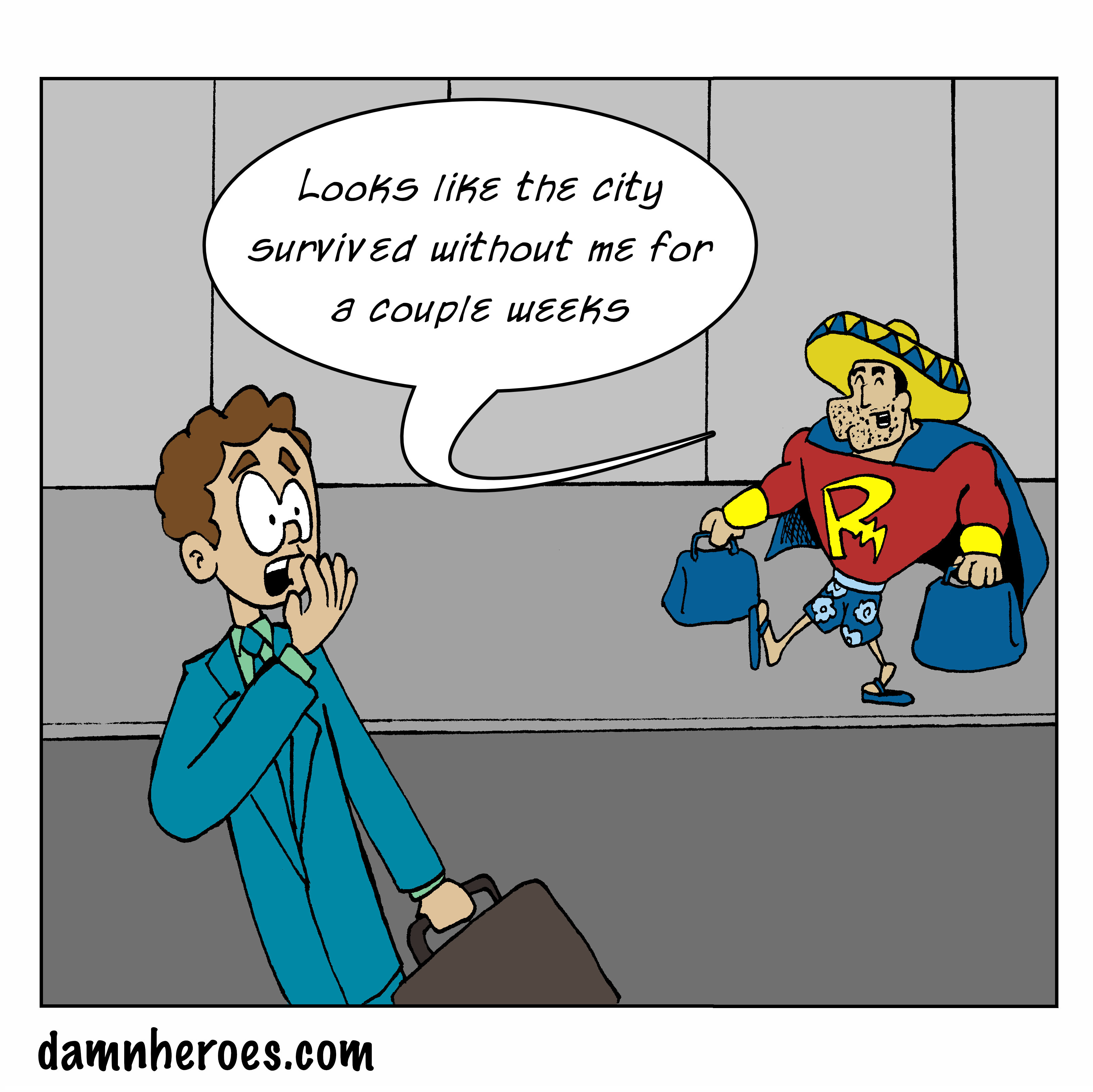 Villainy Never Takes a Vacation - Panel 1