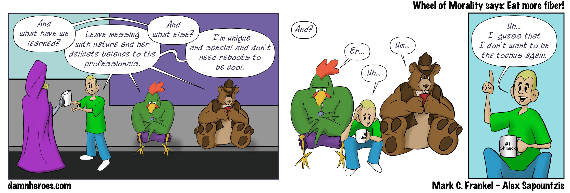 Wheel of Morality Says: Eat more fiber!