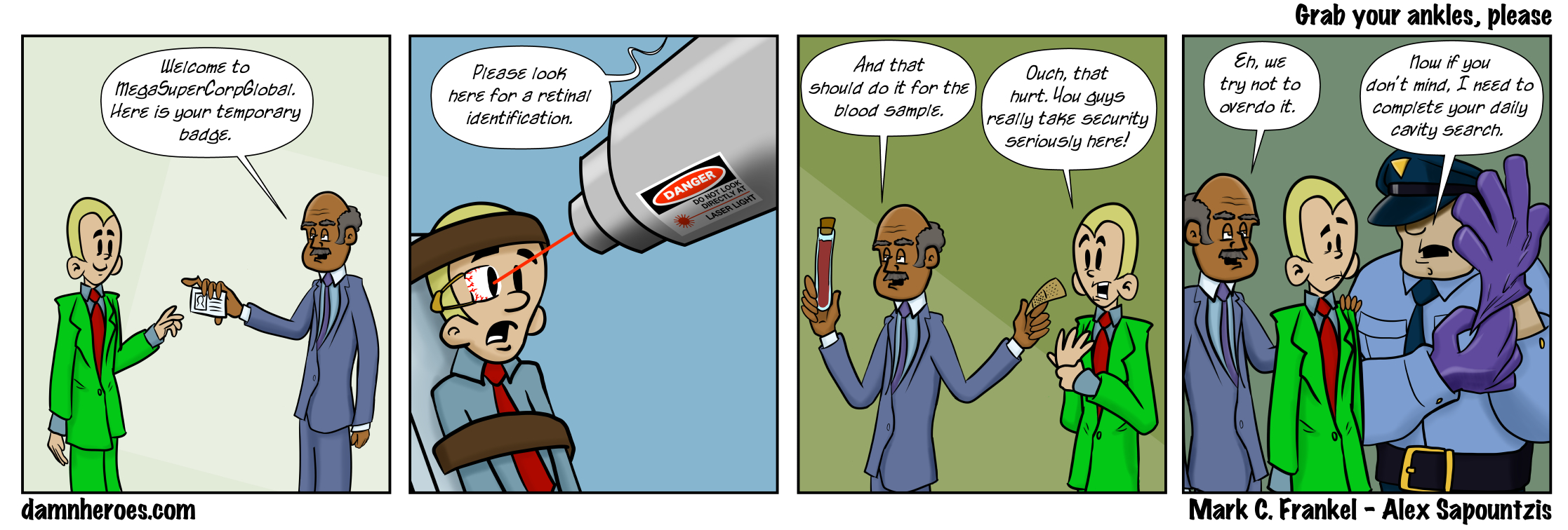 Grab your ankles, please