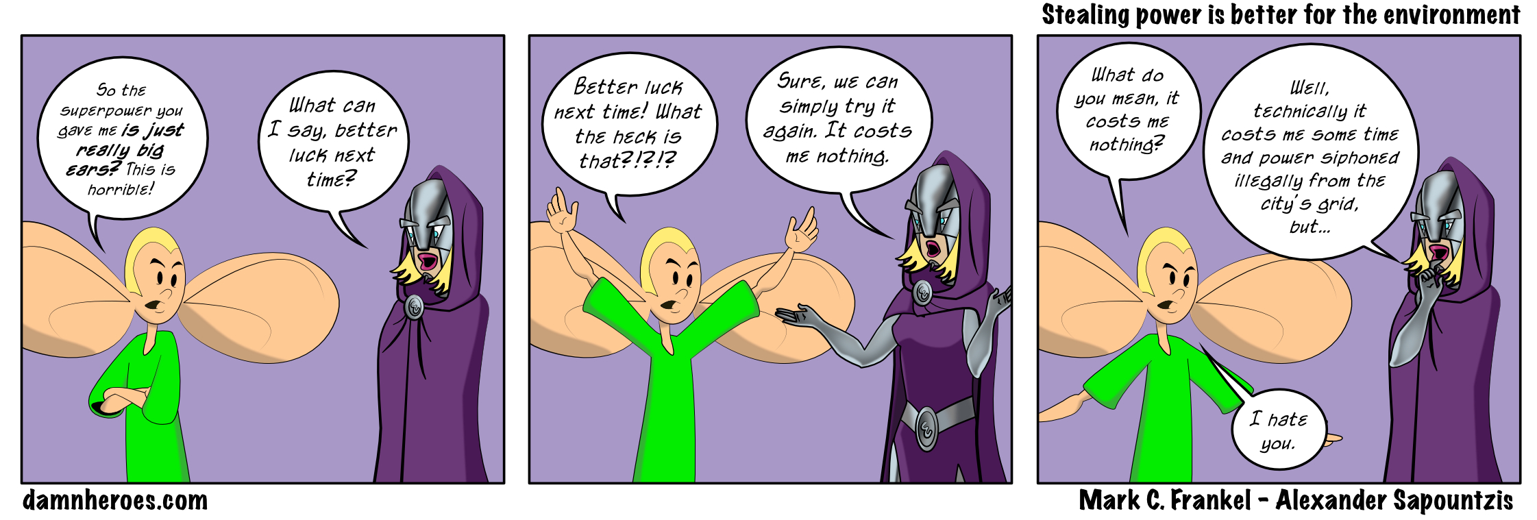 Stealing power is better for the environment