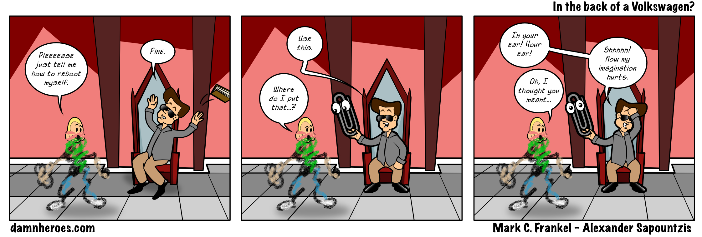 In the back of a Volkswagen?