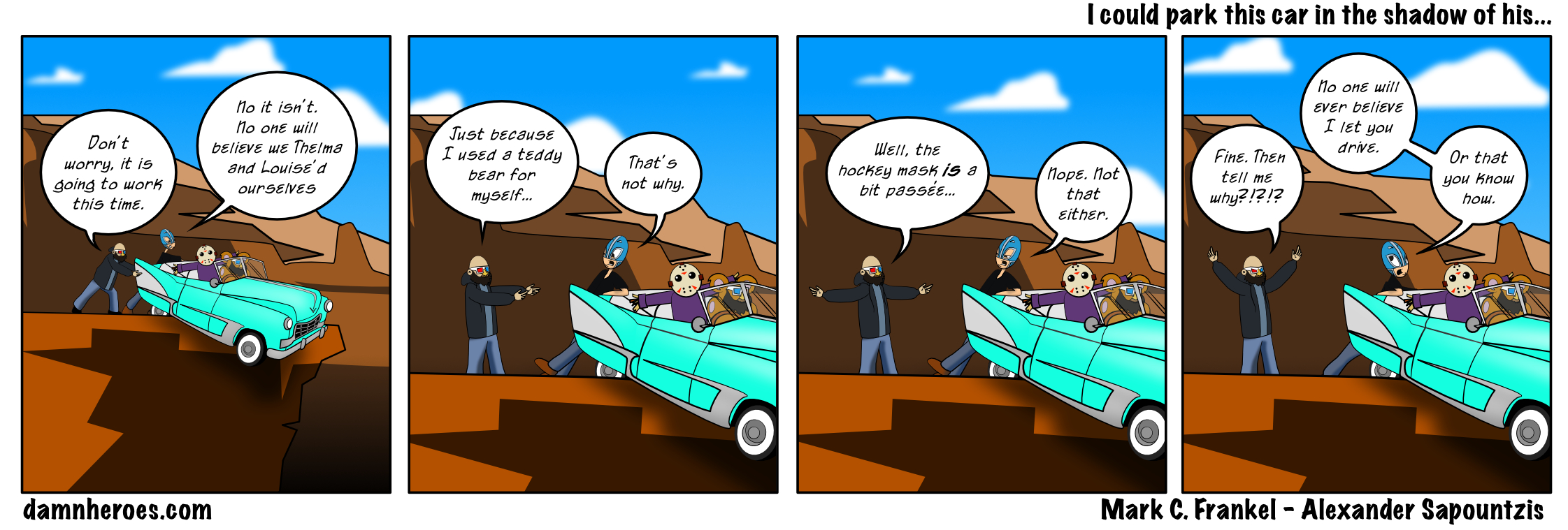 I could park this car in the shadow of his…