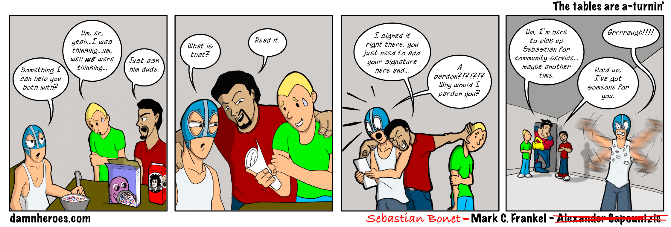 The tables are a-turnin’